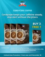 RAINTREE 3 in 1 Cordyceps Coffee (10sachets) - Buy 3 Free 1
